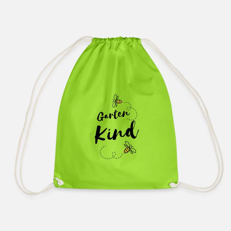 Garten Kind - Turnbeutel - Neongrün