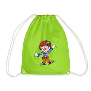 Clown - Turnbeutel - Neongrün - Vorne