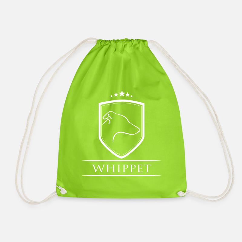 WHIPPET WAPPEN Wilsigns - Turnbeutel - Neongrün