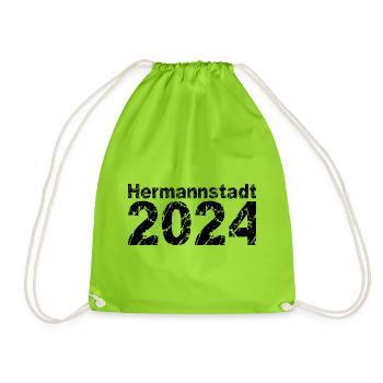 Sibiu 2024 - Sac de sport léger - vert néon - Devant
