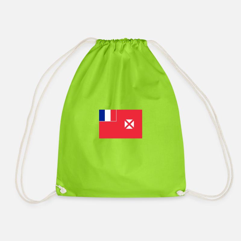 Drapeau Wallis-et-Futuna - Sac de sport léger - vert néon