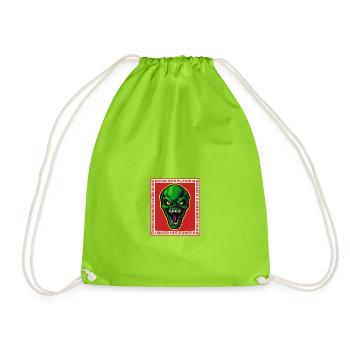 Alien Terror – Beyond Fear - Drawstring Bag - neon green - Front