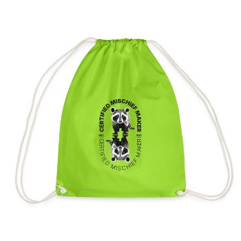 Voie de Tanuki - Sac de sport léger - vert néon - Devant