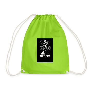 Airborn MTB Peak Jump - Drawstring Bag - neon green - Front