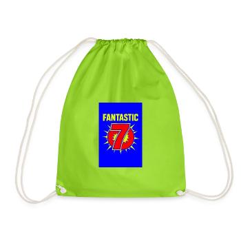 Fantastic 7 Retro Burst - Drawstring Bag - neon green - Front
