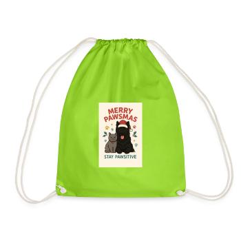 Le chien et le chat Joy de Pawsma - Sac de sport léger - vert néon - Devant