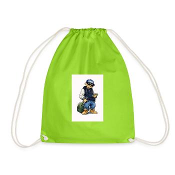 Kingz Monkey Hustler - Drawstring Bag - neon green - Front