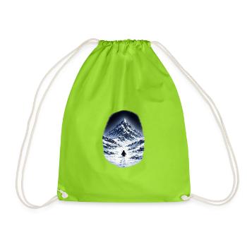 But why Penguin - Drawstring Bag - neon green - Front