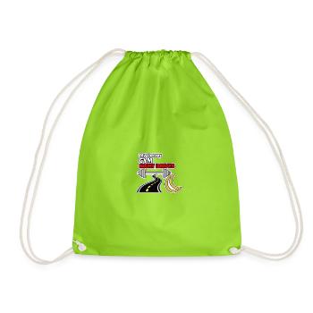 Fitness & Night Drives Vibes - Drawstring Bag - neon green - Front