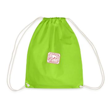 Art timbré de kangourou australien - Sac de sport léger - vert néon - Devant