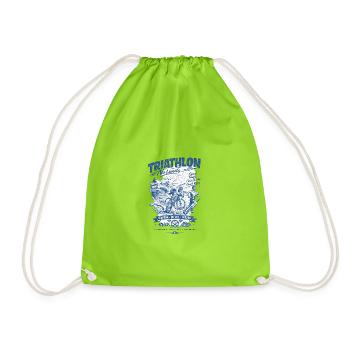 Triathlon Without Limits - Drawstring Bag - neon green - Front
