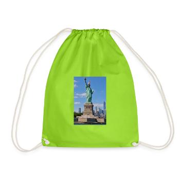 Statue of Liberty Traffic Cone – Funny New York Ci - Turnbeutel - Neongrün - Vorne