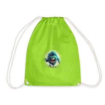 monstre vert foot - Sac de sport léger - vert néon - Devant