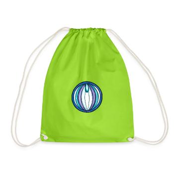 The Empress Ring - Drawstring Bag - neon green - Front