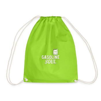 Essence Soul – Design de motard vintage - Sac de sport léger - vert néon - Devant