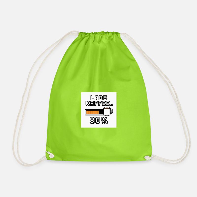 Lade Kaffee 80% - Turnbeutel - Neongrün