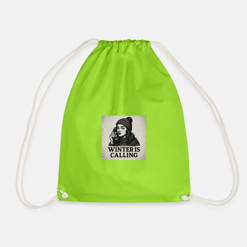L’hiver vous appelle - Sac de sport léger - vert néon