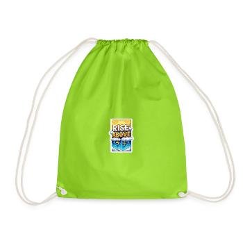 Rise Above Storms - Drawstring Bag - neon green - Front