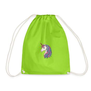 Délice pastel de crinière de licorne - Sac de sport léger - vert néon - Devant