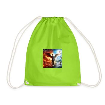 Equilibre Céleste et Infernal - Sac de sport léger - vert néon - Devant