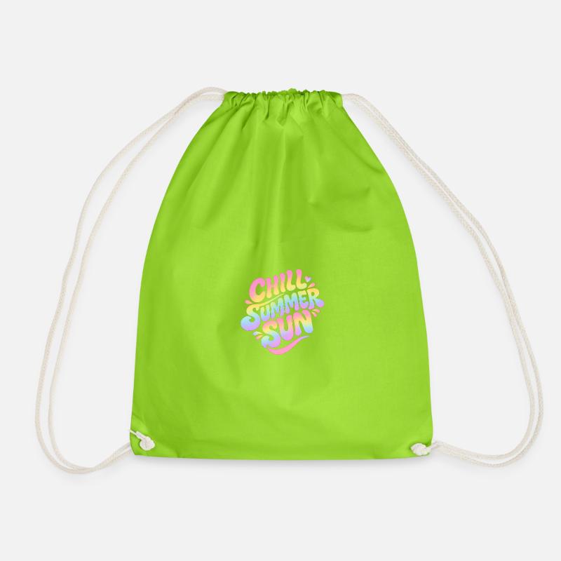 Summer Vibes - Turnbeutel - Neongrün
