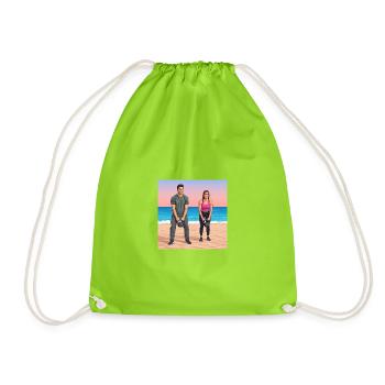 Collection de dessins animés GIDAGI Fitness - Sac de sport léger - vert néon - Devant