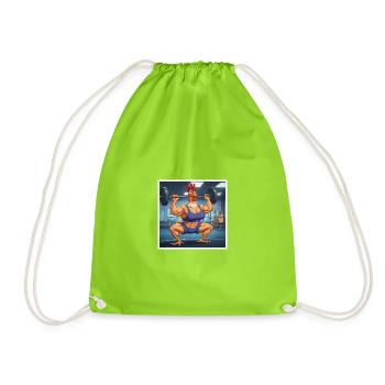 Collection de dessins animés GIDAGI Fitness - Sac de sport léger - vert néon - Devant