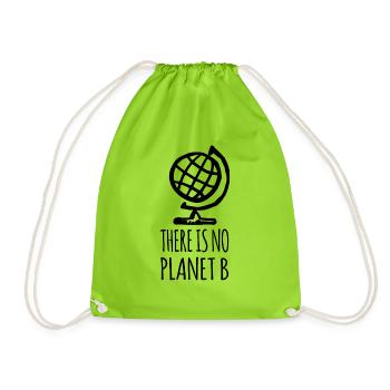 There is no Planet B - Globe Terrestre - Sac de sport léger - vert néon - Devant