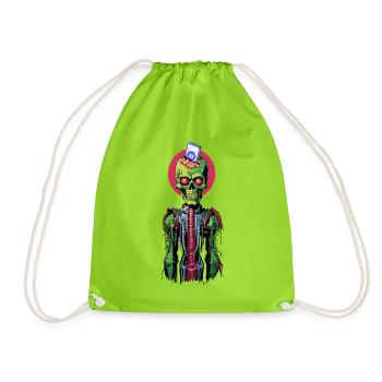 Tech Revolution - Drawstring Bag - neon green - Front