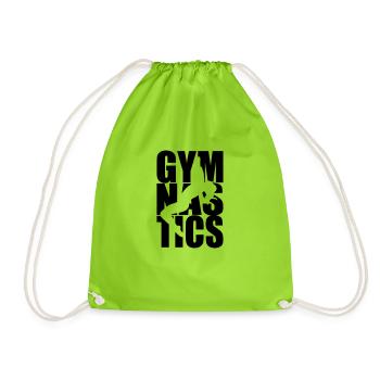 Gymnastique - Gymnastique - Sac de sport léger - vert néon - Devant