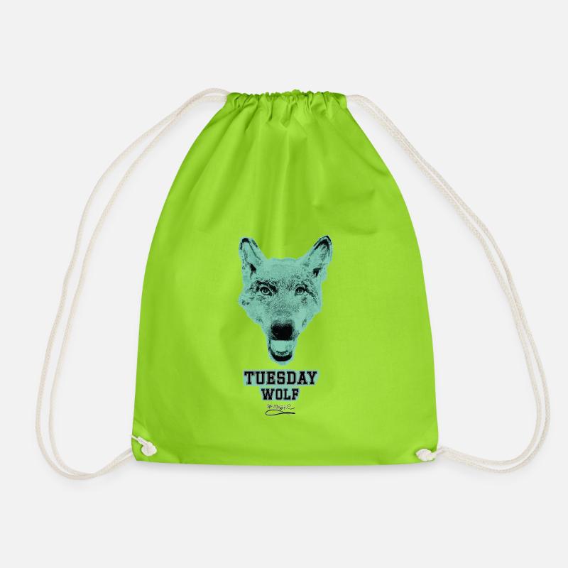 TUESDAYWOLF - Turnbeutel - Neongrün