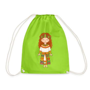 Kabyle - Drawstring Bag - neon green - Front
