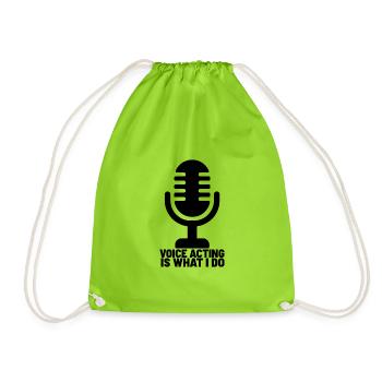 VOA 30 - Drawstring Bag - neon green - Front