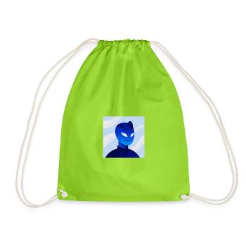 Blue Gradient Mask Avatar - Turnbeutel - Neongrün - Vorne