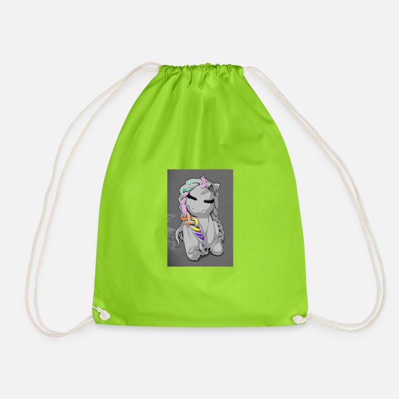 Einhorn (Farbe) - Turnbeutel - Neongrün