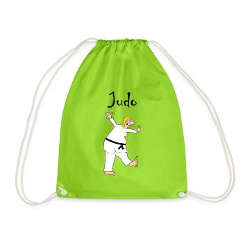 Judo - Judoka - Turnbeutel - Neongrün - Vorne