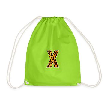 Motif Léopard X - Sac de sport léger - vert néon - Devant