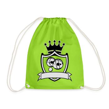 Blason petanque - Turnbeutel - Neongrün - Vorne