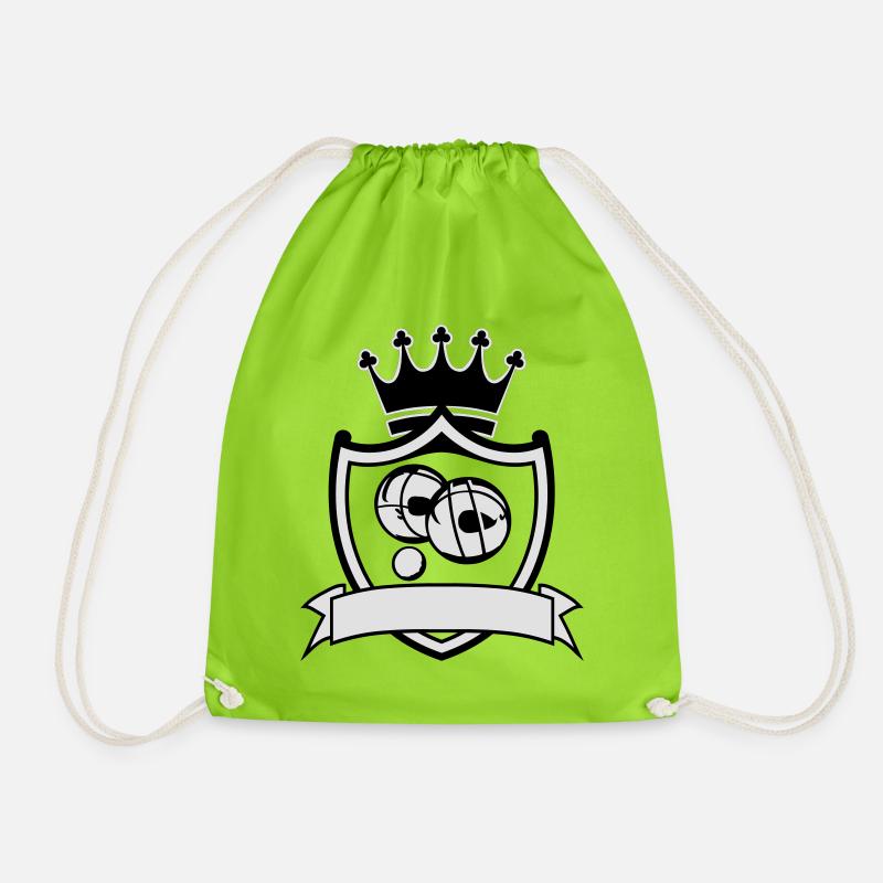 Blason petanque - Turnbeutel - Neongrün