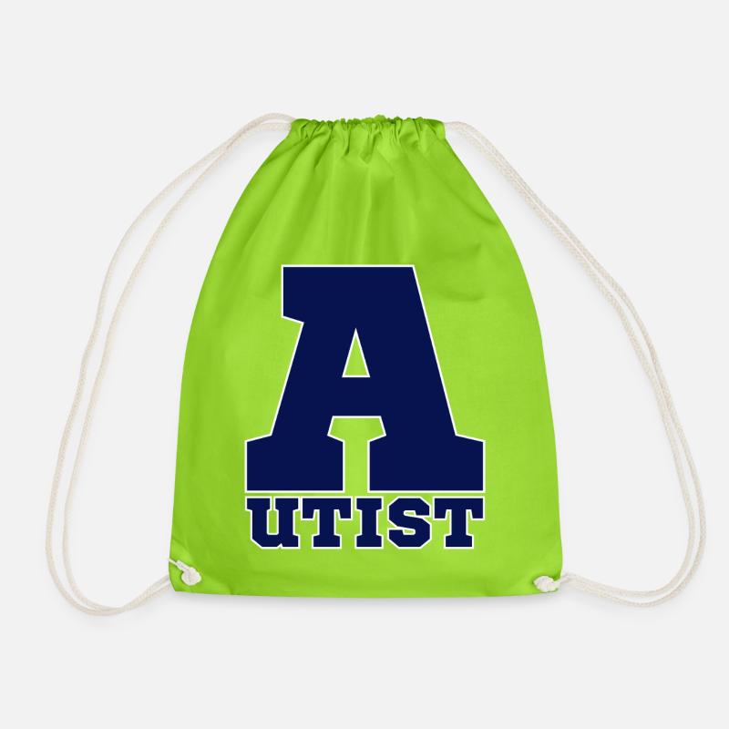 Autist - Turnbeutel - Neongrün