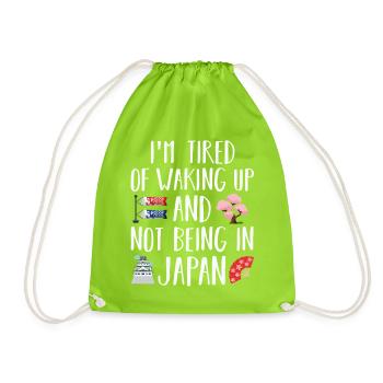 Japon - Sac de sport léger - vert néon - Devant