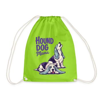 Hound Dog Mama - Turnbeutel - Neongrün - Vorne