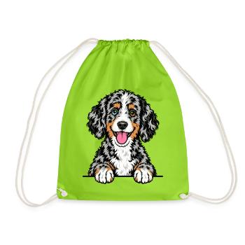 Aussiedoodle - Turnbeutel - Neongrün - Vorne