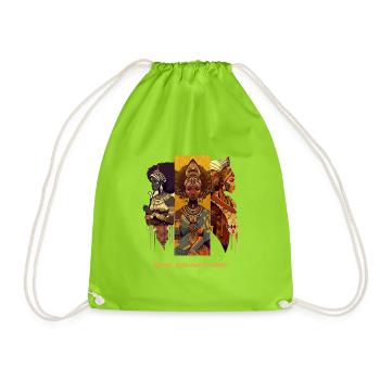 Grace, elegance and pride - Drawstring Bag - neon green - Front