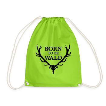 Born To Be Wald - Turnbeutel - Neongrün - Vorne