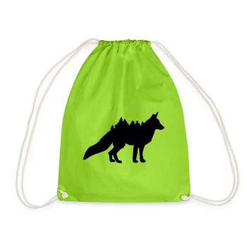 Renard, Fox and Forest - Sac de sport léger - vert néon - Devant