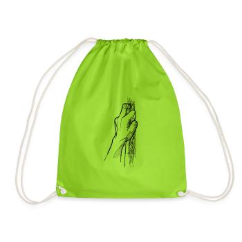 Finger Pocket - noir - Sac de sport léger - vert néon - Devant