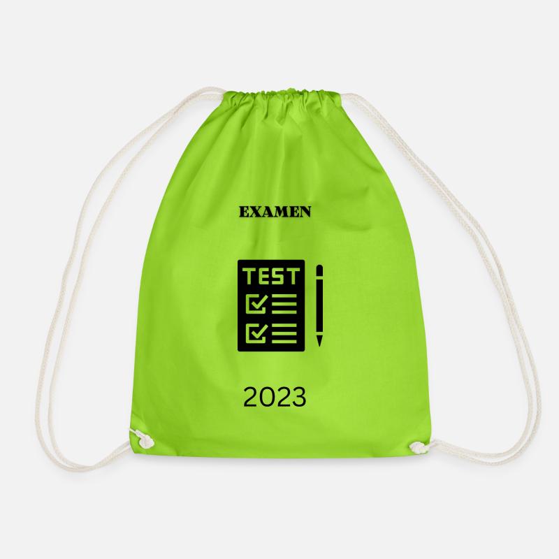 Examen Abschluss Design - Turnbeutel - Neongrün