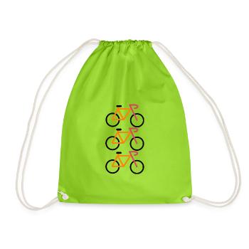 Bicyclette - Sac de sport léger - vert néon - Devant