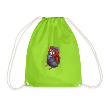 Guinea pig Luise - Drawstring Bag - neon green - Front